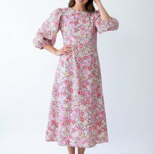 H&M Floral Puff Sleeve Dress | Size S